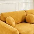 thumbnail image 6 of 84" L Chenille Sofa Couch with 5 Ball Pillows, Modern Sectional Love Seat Couch with Curved Handrall and Thick Foam for Living Room Apartment Bedroom Office Small Space, 6 of 10