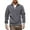 N38-Grey, variant on Mens Zip Up Hoodie Jacket Mens Quarter Zip Pullover Stand Collar Hoodless Sweatshirt Comfortable Long Sleeve Polo Sweatshirts Casual Outings Basic Sweatshirts L