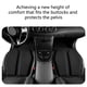 thumbnail image 4 of Cojín de gel dividido para asiento de coche | Confort ergonómico universal para silla de oficina y silla de ruedas | Gel transpirable y base antideslizante | 46 x 46 cm | Incluye 1 cojín, 4 of 7