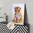 thumbnail image 3 of Cute Tiger Cub Canvas Wall Art Vintage Abstract Modern Aesthetic Home Decor Print for Bedroom Living Room Office, 3 of 8