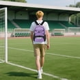 thumbnail image 3 of WOLT Mesh Purple Soccer Bag Backpack with Shoe and Ball Compartments for Girls Ball Equipment Bag, 3 of 4