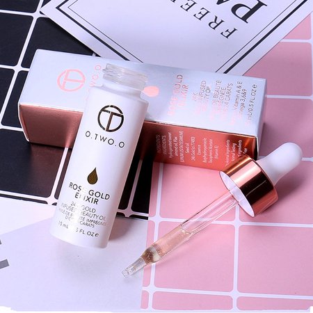 Lip Makeup Base Essence Moisturizing Nourishing Skin Brighten Makeup Rose Gold Foil Essence