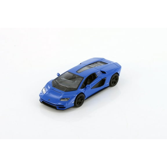 Lamborghini Countach LPI 800-4 Hardtop, Blue - Kinsmart 5437D - 1/38 Scale Diecast Model Toy Car