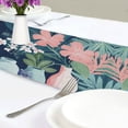 thumbnail image 4 of Yayeee Table Runner 90 inches Long Home Kitchen Dinning Party Decoration, Pink Flowers, 4 of 7