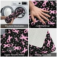 thumbnail image 3 of Sikiie Breast Cancer Awareness (2) Print Flannel Anti-slip Floor Mat 16x24in, Thickened Dustproof Entrance Door Mat Floor Mat for Kitchen, Bathroom, Laundry Room, 3 of 7