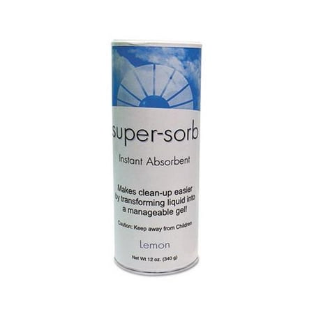 Fresh Products 12 oz. Lemon Scent Super Sorb Powder Absorbent FRS614SS