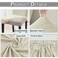thumbnail image 5 of Gostoto 1-8 Pcs Water Resistant Spandex Chair Cover Stretch Jacquard Banquet Geometric Party Dining Room Slipcover, 5 of 6