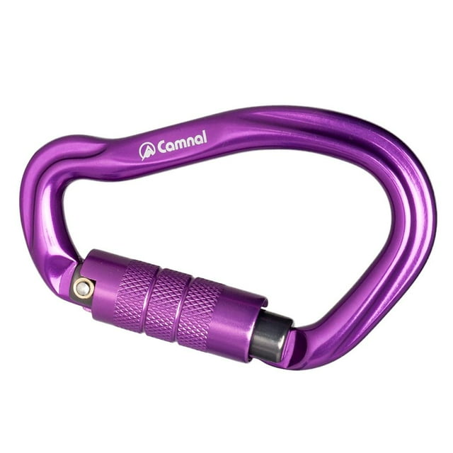 S SERENABLE Mousqueton d'Escalade Pince en Métal Robuste Vis de Porte Verrouillage Automatique