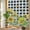 Black, variant on Sunflower Window Privacy Film Rainbow Static Cling Stain Glass Window Film for Glass Door, Decorative Sunroof Decal Sticker for Car Home 17.7"x39.3" Summer Eucalyptus Botanical Floral Farmhouse
