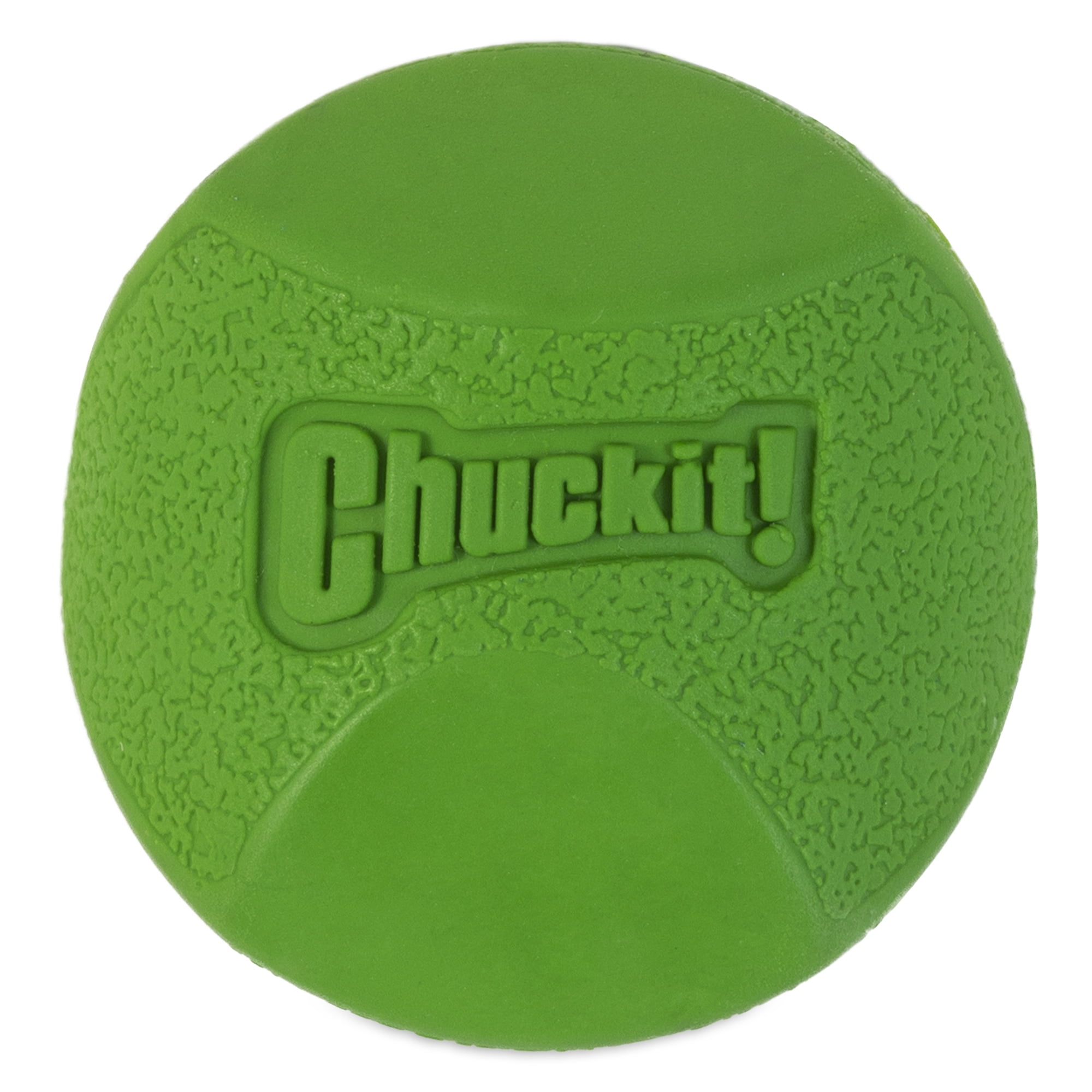Chuckit! Erratic Dog Ball Unpredictable Bounce Rubber Fetch Toy For Dogs, Medium 2.5", For Breeds 20 to 60 lb, Pack of 1, Green