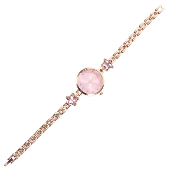 MUSEYA Women Watch Bracelet Dainty Watches for Women Star Shaped Pink 1Pack
