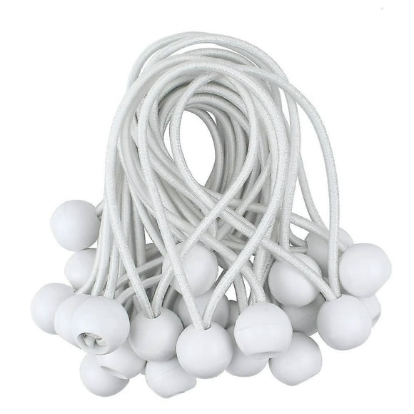 Outdoor Tent Straps, Elastic Ball Rubber Bands, Tarpaulin Fixing A (50 Pieces)