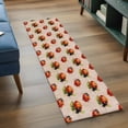 thumbnail image 3 of 2'x6' Rug Runners for Hallways Kitchen, Cute Ladybugs Non Slip Entryway Beside Floor Carpet Runner, Spring Botanical Leaves Vintage Washable Laundry Room Bedroom Throw Rugs Mat for Family Pet, 3 of 8
