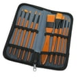 thumbnail image 3 of Scratch Brush Set, 10Pcs Comfortable Watch Cleaning Brush Kit  for Indoor Orange, 3 of 8