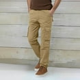 thumbnail image 5 of Men's Cargo Pants Little Year Mechanic Pants Mens Cargo Mens S Olive Men Relaxed Fitting Men Slim Fit Work Pant for Construction Slim for Men's Twill Khaki S, 5 of 9