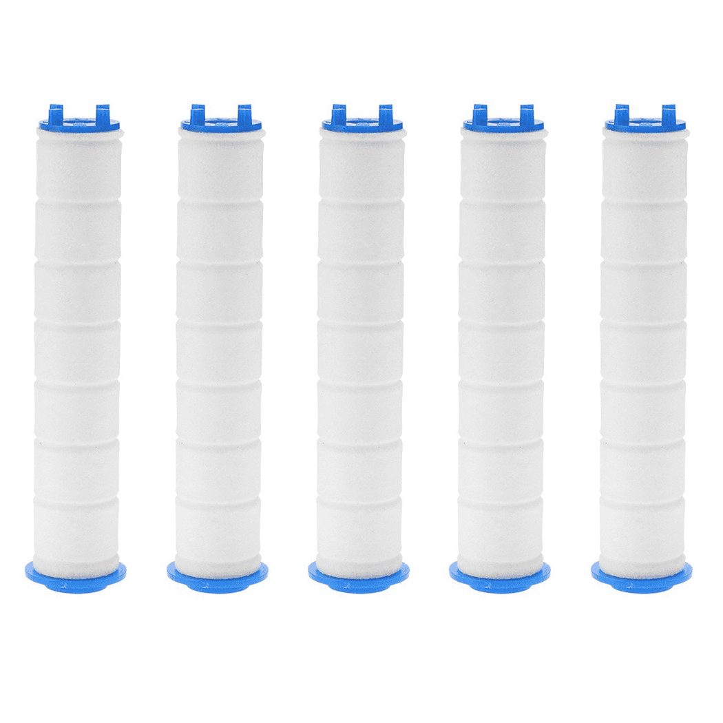 5pcs Shower Head Filters Negative Ions Pressurized Handheld Bathroom Showering