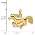 thumbnail image 3 of FJC Finejewelers 14k Yellow Gold Running Horseengraved Tail Charm, 3 of 4
