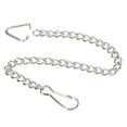 thumbnail image 1 of Unique Bargains 7.87' Toilet Handle Lever Flush Replacement Stainless Steel Flappers Chain 3 Pack, 1 of 6