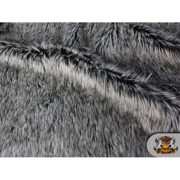 Free shipping on most items. french tissavel faux fur 2 tone grey hedgehog long pile fabric bty