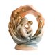 thumbnail image 1 of Estatua artesanal de resina de madre e hijo | Figura sentimental de decoración de amor de mamá hija | Regalo de cumpleaños para el Día de la Madre | Elegante adorno de recuerdo moderno | 4.7x4.7x1.6, 1 of 7