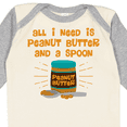 thumbnail image 4 of Inktastic Peanut Butter Spoon Boys or Girls Long Sleeve Baby Bodysuit, 4 of 5