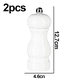 thumbnail image 2 of Juego de molinillo de sal y pimienta, molinillo de pimienta manual con grosor ajustable, molinillo de especias recargable Levamdar CPB-US-YYM509-2, 2 of 5
