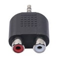 thumbnail image 5 of SUSUchens Black Cables to Go 3.5mm Stereo Male to Dual RCA Female Audio Video Adapter, 5 of 5
