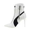 thumbnail image 3 of Puma Fenty High Heel Leather Rihanna Women's Shoes White-Black-White 363038-02, 3 of 5