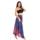 thumbnail image 5 of Falda bohemia larga estilo hippie de mujer Vestido gitano Boho Falda azul SM SunniMix Falda bohemia hippie larga, 5 of 8