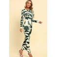 thumbnail image 5 of KRE Prime Women Printed Backless Long Sleeve Maxi Dress, 5 of 5