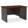 thumbnail image 2 of Lorell, LLR79148, Mahogany Laminate/Charcoal Modular Desk Series, 1 Each, 2 of 5