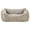 Tan, variant on Vibrant Life Small Cuddler Pet Bed, Black and White Diamonds, 19" x 15"
