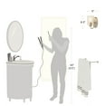 thumbnail image 5 of Cresswell Lighting 5.5" Modern Brushed Nickel Metal 1-Light Bath Vanity Wall Sconce with Clear Glass Shade, 5 of 9