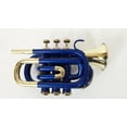 thumbnail image 3 of SAI MUSICAL POCKET TRUMPET Bb_PITCH BLUE BRASS WITH FREE HARD CASE + MP-78, 3 of 5