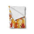 thumbnail image 2 of Fall Soft Flannel Fleece Throw Blanket, Image of Canadian Maple Tree Leaves in Autumn Season Soft Reflection Effects, Cozy Plush for Indoor and Outdoor Use, 50" x 70", Orange White, by Ambesonne, 2 of 6