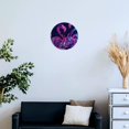 thumbnail image 4 of Silent Wall Clock 34cm/13.39in Round Wall Clock Neon Flamingo Hanging Clock for Home Living Room Bedroom Kitchen Non Ticking Battery Operated Living Room Mute Clock, 4 of 5
