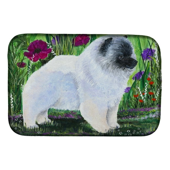 Keeshond Dish Drying Mat