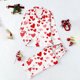 thumbnail image 1 of TaTaai Women's Pocket Pajama Set, Long Sleeve Printed Loungewear, Valentine's Day Homewear, Romantic Two Piece Outfit Gift, 1 of 7
