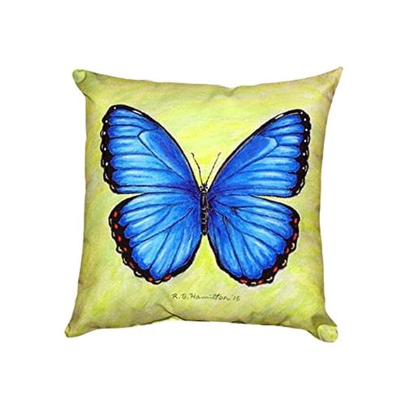 Dick's Blue Morpho No Cord Pillow 18x18