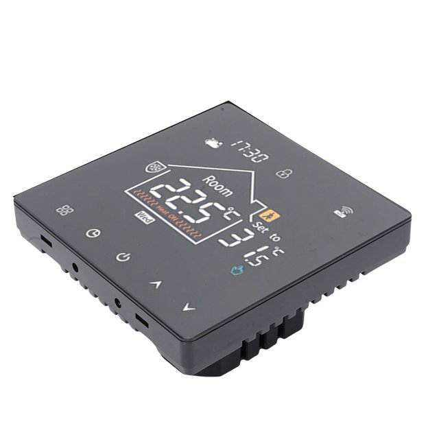 Smart Thermostat, LCD Touchscreen Display Programmable Floor Heating Thermostat, Supports Timer and