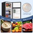 thumbnail image 5 of BANGSON 7.7 Cu.ft Top Freezer Refrigerator for Apartments, Energy Saving, Adjustable Thermostat, Large Capacity, Low Noise, Silver, 5 of 9