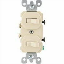 Leviton 15 amps Single Pole Toggle Switch Ivory 1 pk