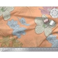 thumbnail image 3 of Soimoi Poly Georgette Fabric Lily Flower Printed Craft Fabric by the Yard 42 Inch Wide, 3 of 3