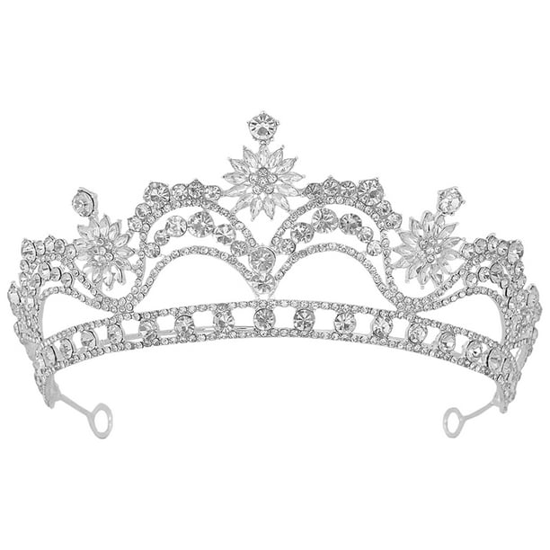 KAKOWELY Corona tiara para mujeres y niñas, diadema, accesorios para el cabello para cumpleaños, bodas