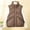 Coffee, variant on Qulqfy Puffy Quilted Jackets for Women Beige Plus Size Sleeveless Stand Collar Zip Up Puffer Vest Womens Winter Coats L