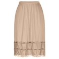 thumbnail image 6 of Half Slips for Women Elastic Waist Lace Hem Knee Length Underskirt Dress Extender, 6 of 6