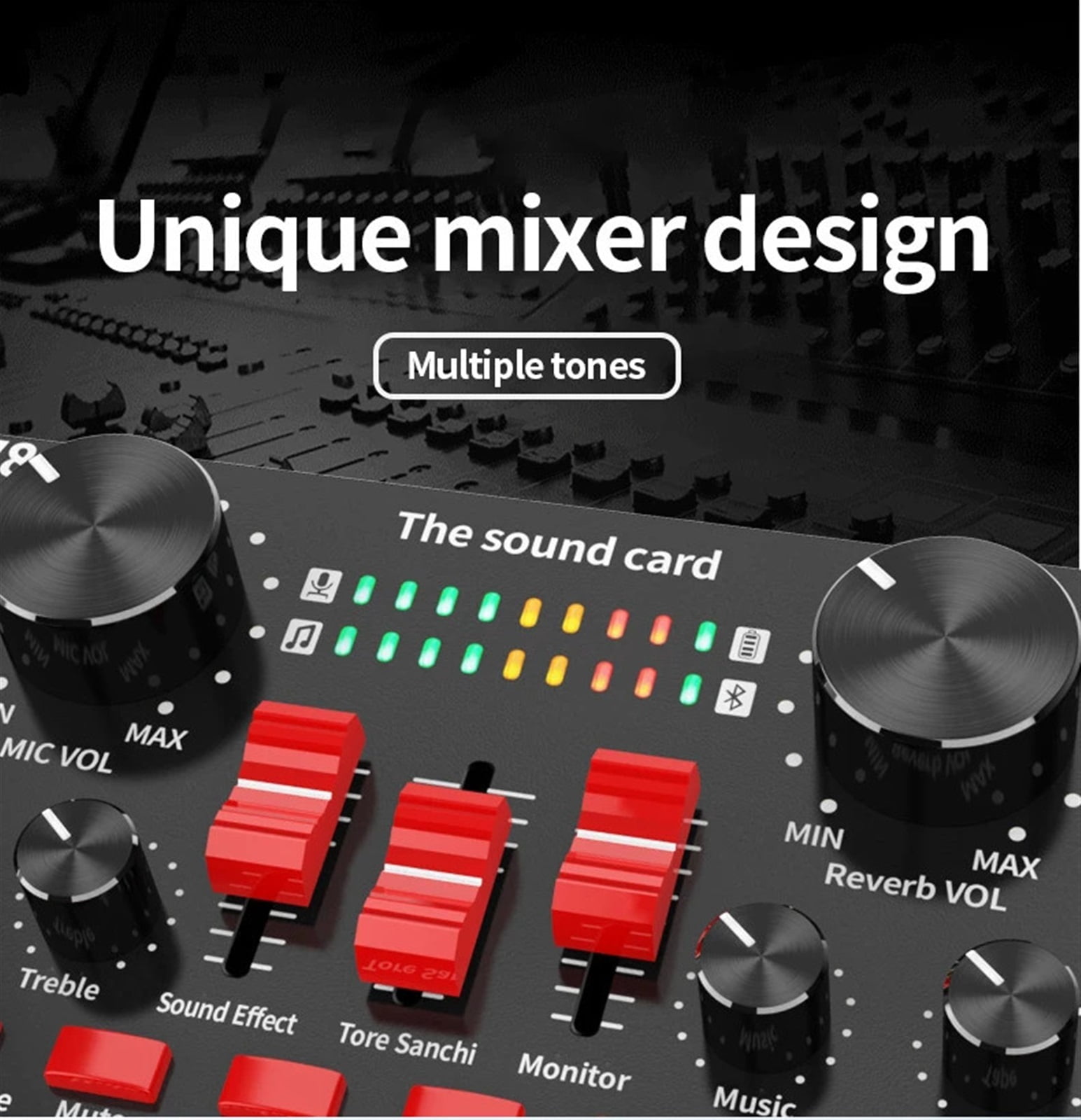 Clear External Sound Card V8s Mobile Phone Microphone Sound Card Sound Card For Mobile Computer Aud-io Interface ,Easy to Operate