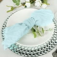 thumbnail image 2 of Efavormart 5 Pack | 24"x19" Gauze Cheesecloth Napkins Cotton Dinner Napkins - Baby Blue, 2 of 11