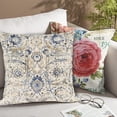 thumbnail image 6 of Boho Pillow Covers 18x18 Inch Geometric Tribal Carpet Pattern Throw Pillows Covers Yellow Blue Distressed Vintage Outdoor Decorative Cushion Covers, 6 of 6