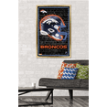 thumbnail image 2 of NFL Denver Broncos - Neon Helmet 23 Wall Poster, 22.375" x 34" Framed, 2 of 5